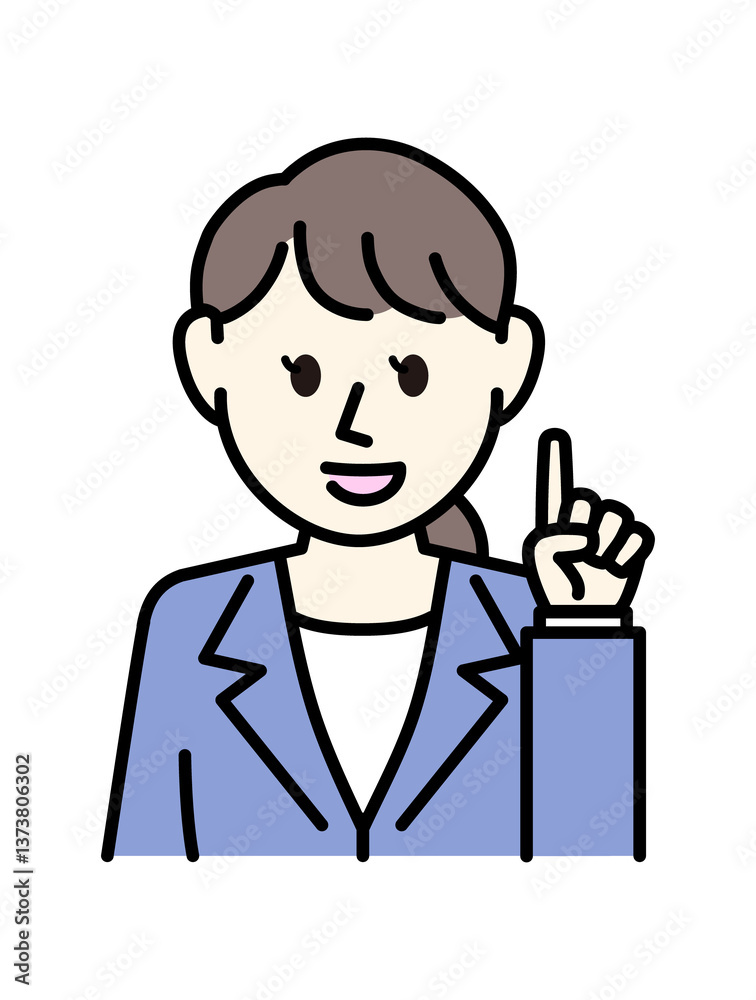 スーツの女性