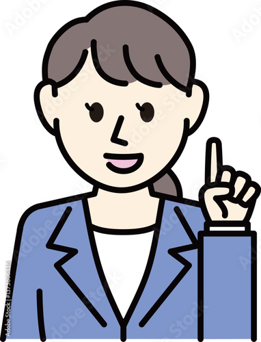 スーツの女性
