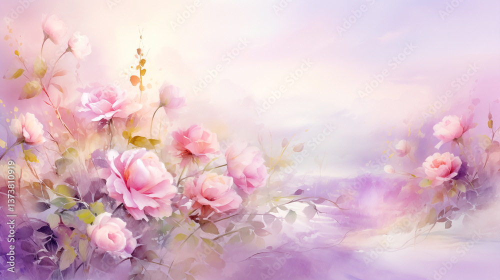 Pastel roses bloom in soft colors capturing the essence of springtime beauty Pastel roses bloom in soft colors capturing the essence of springtime beauty