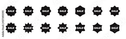 Price tags set. Stickers Labels collection. Vector illustration.
