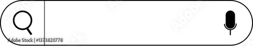 Search bar line vector