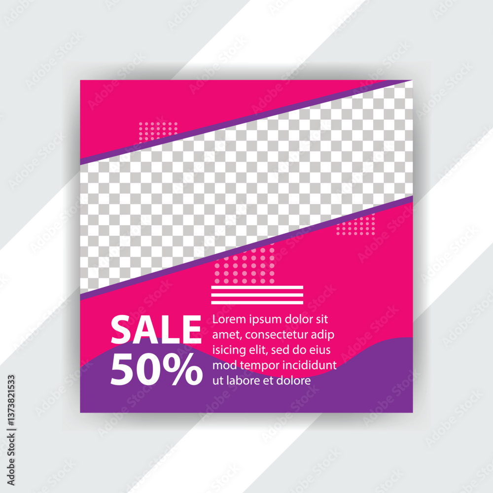 Naklejka premium Sale 50% Promotion Graphic