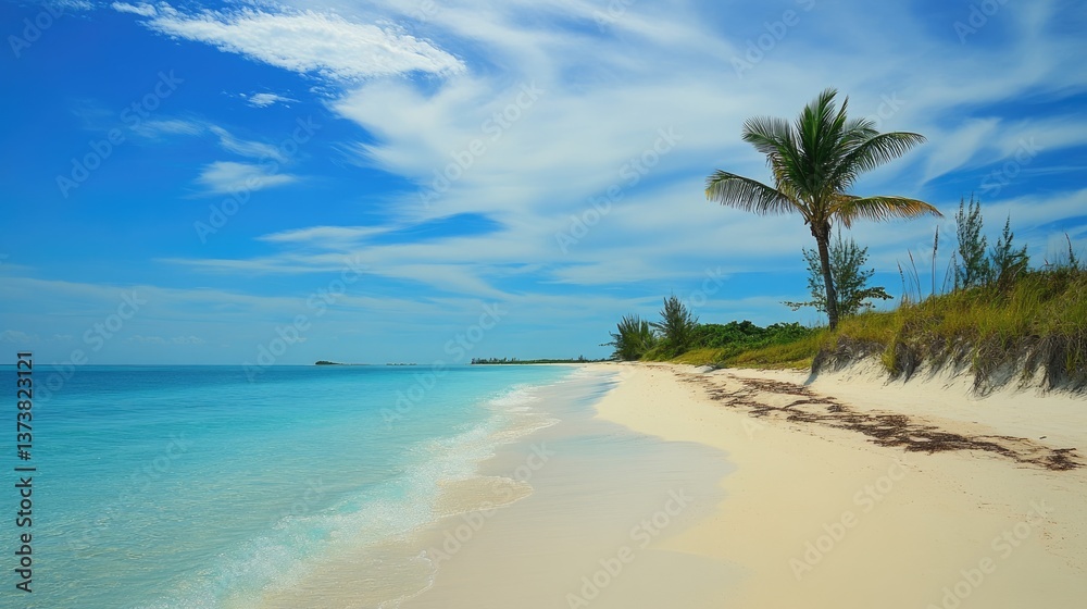 Obraz premium Treasure Cay Bahamas - Stunning Beaches, Crystal Clear Waters, and Beautiful Coastline