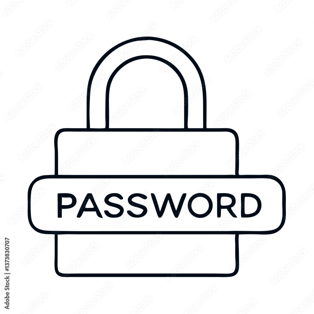 password padlock icon on transparent background password padlock icon on transparent background