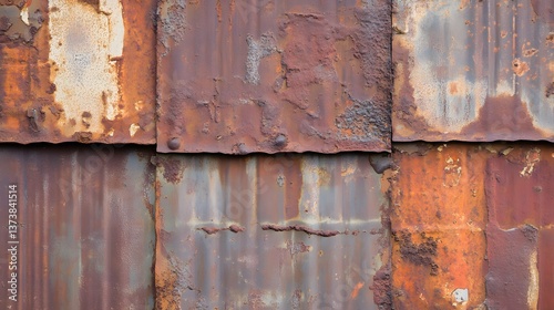 High-Quality Rusty Sheet Metal Texture Background for Industrial Designs and Projects photo