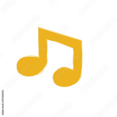 golden music note