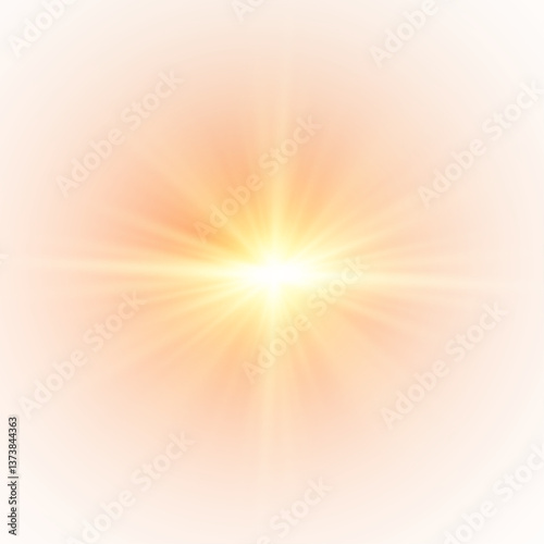 Png light effect. Spotlight spark. Stadium Lighting. Sunlight, Spot lighting with insert bams of ICE strobes. Bring in the spotlight with a star.	
