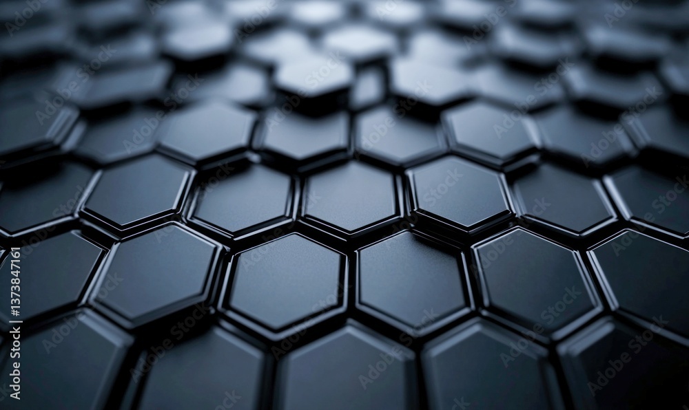 An abstract background of a dark honeycomb pattern creates a modern and geometric texture. An abstract background of a dark honeycomb pattern creates a modern and geometric texture.