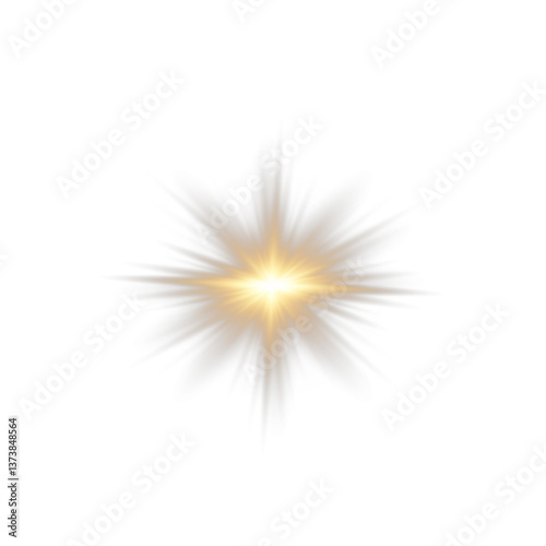 Png light effect. Spotlight spark. Stadium Lighting. Sunlight, Spot lighting with insert bams of ICE strobes. Bring in the spotlight with a star.