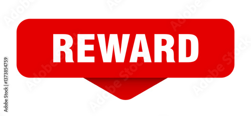 reward sticker. reward sign on transparent background