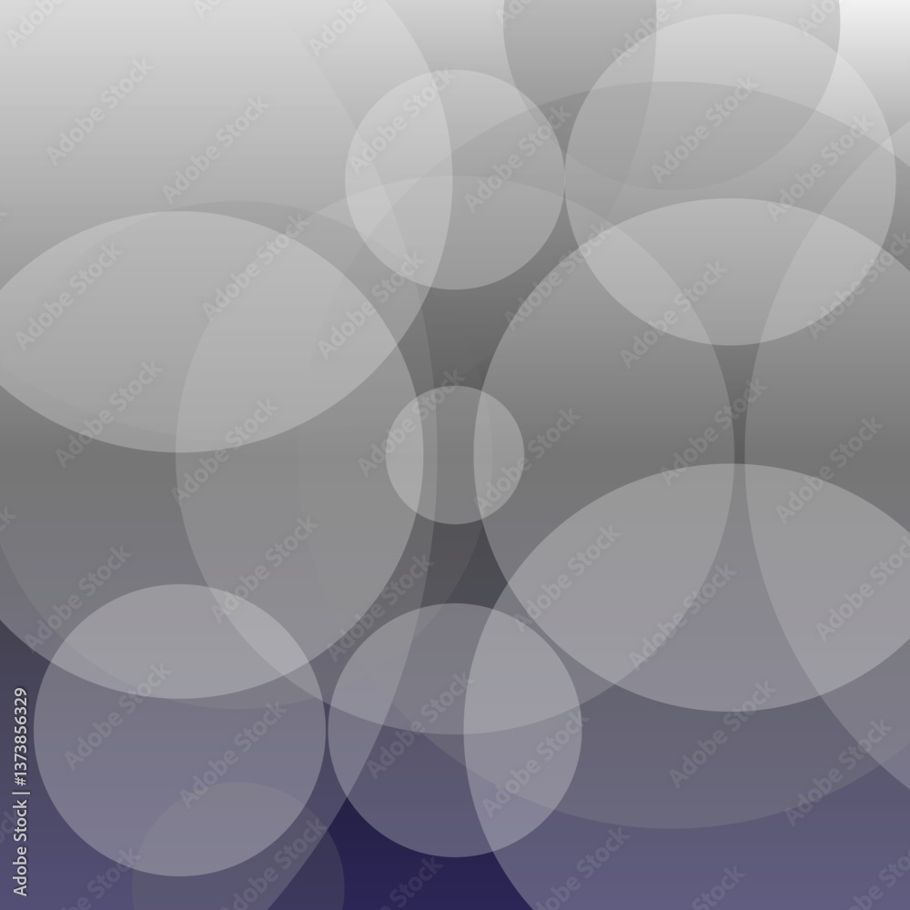 Obraz premium Abstract Geometric Overlapping Circles Background