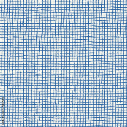 Seamless checkered repeating pattern with hand drawn very small cell or mesh for wrapping paper, surface design and other design projects