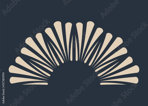 Obraz na płótnie Sunburst firework explosion, bursting or light rays, linear drawing. trendy hand drawn retro isolated design element w salonie