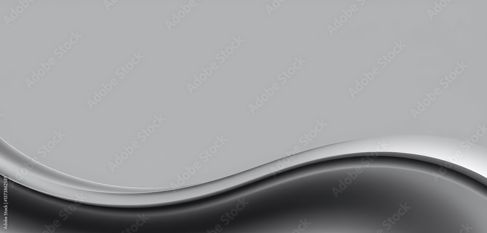 Fototapeta premium Abstract grey swoosh border, smooth lines, modern background, abstract background, modern design