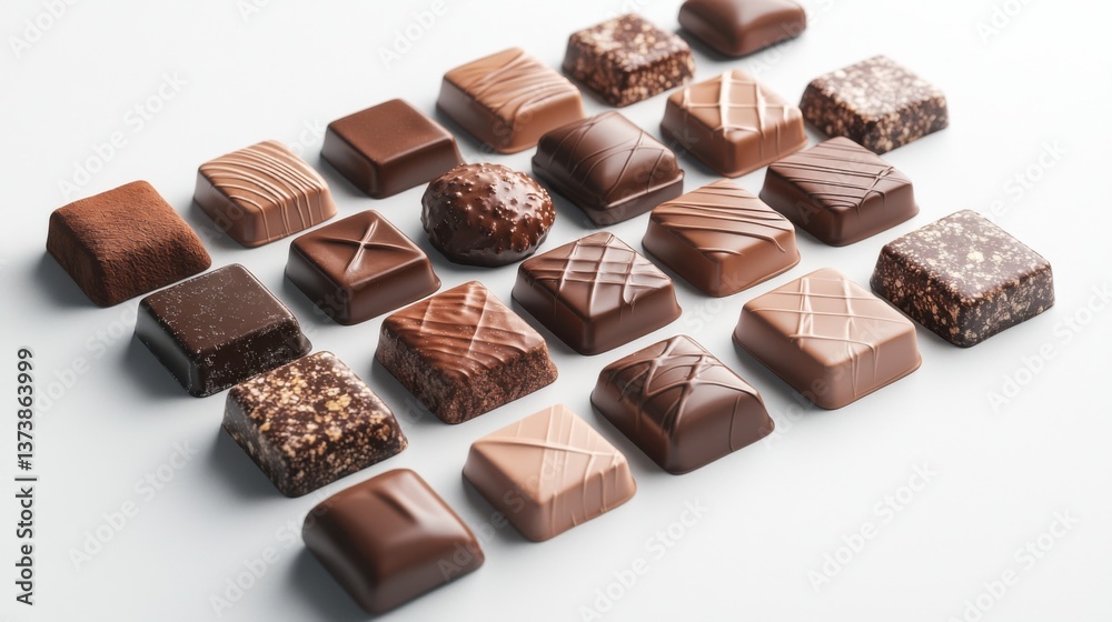 A Delectable Array of Exquisite Chocolate Squares A Delectable Array of Exquisite Chocolate Squares