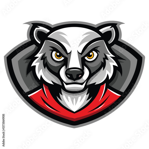 Bold Badger Head Mascot Logo Design