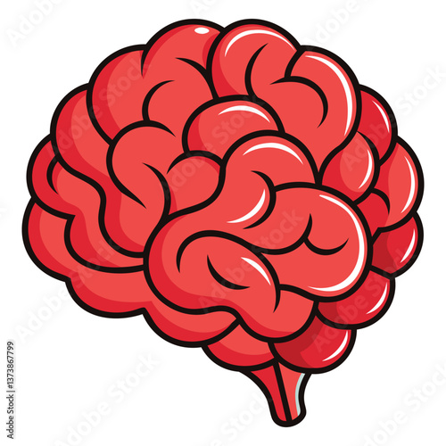 Human Brain Illustration Design