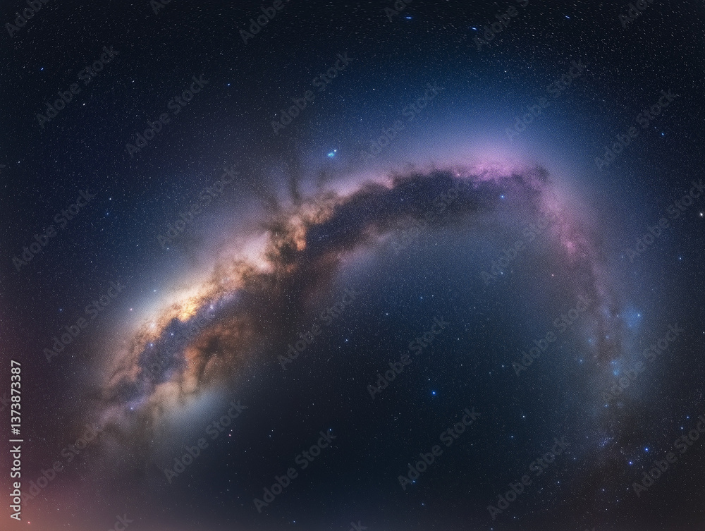 Fototapeta premium Celestial Spectacle: The Milky Way's Cosmic Dance