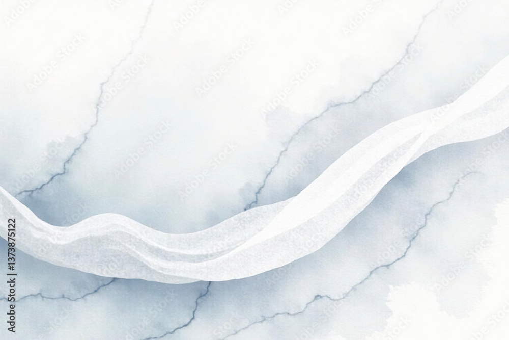 Fototapeta premium Abstract white watercolor background with soft and elegant strokes, perfect for design projects, cards, flyers, posters, banners, and walls, posters, abstract