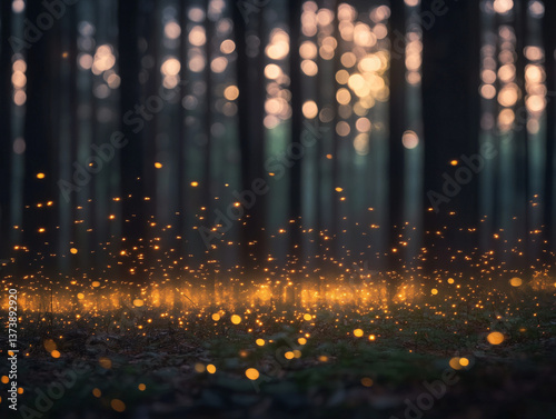 Enchanted Forest of Fireflies
