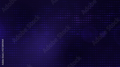 Dynamic abstract computer-generated graphics featuring a mesmerizing pattern of blue dots creating an engaging visual experience (loopable)