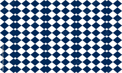 seamless geometric pattern with triangles, blue diamond checkerboard repeat pattern, replete image, design for fabric printing
