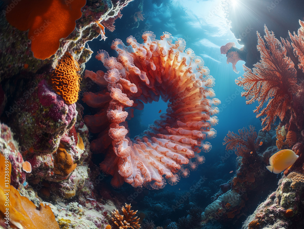 Obraz premium Vibrant Coral Reef Ecosystem