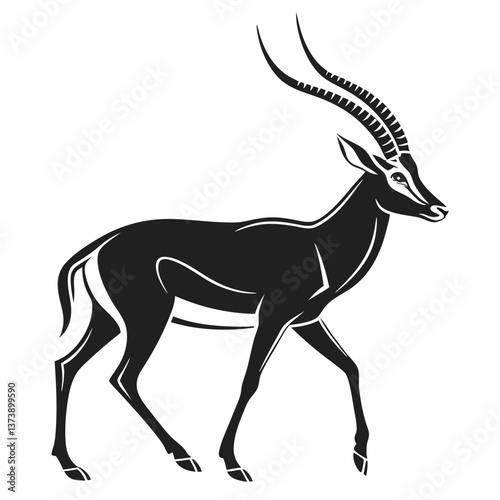 impala silhouette icon vector