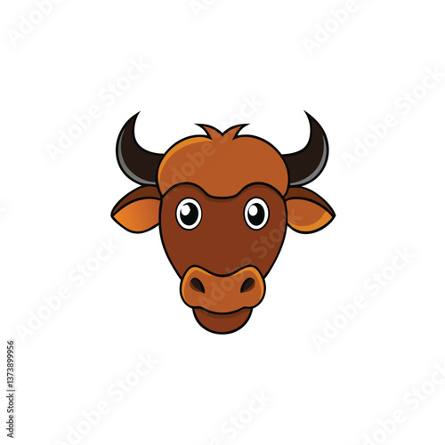 Buffalo head vector art