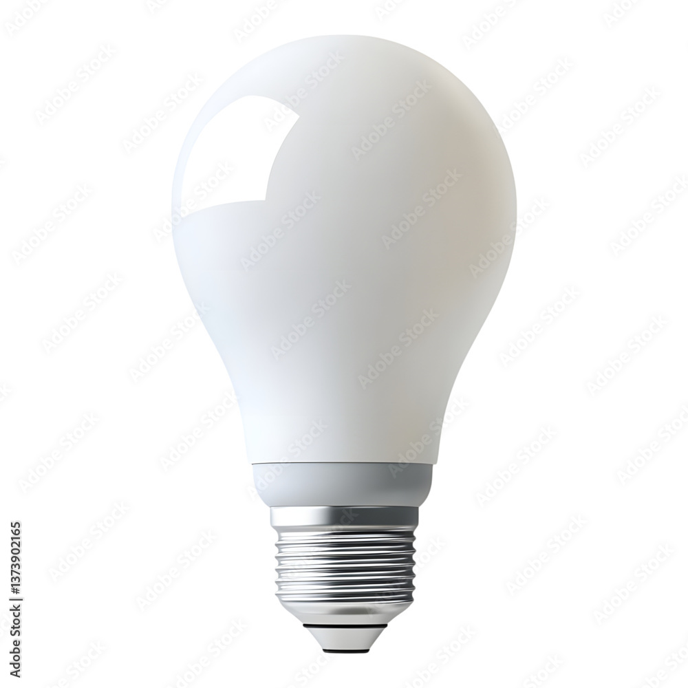 Energy saving LED panel bulb with a soft circular glow Energy saving LED panel bulb with a soft circular glow