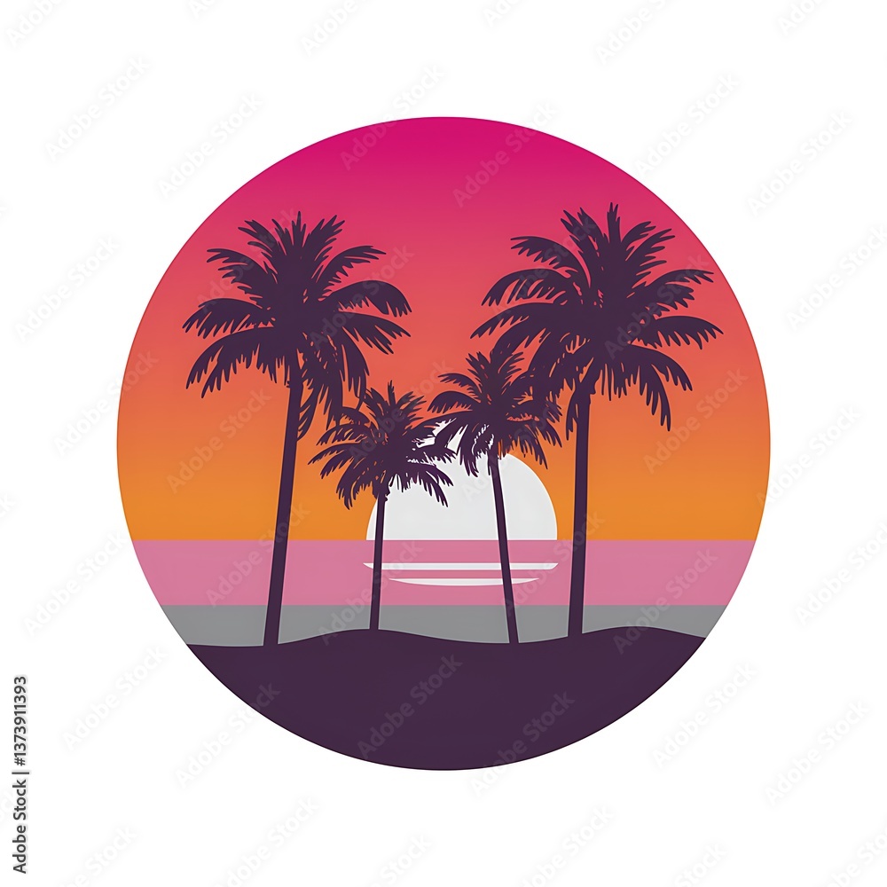 Obraz premium palm trees on the beach