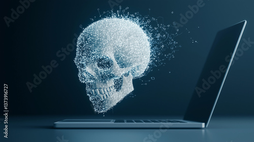 Digital Skull & Laptop: A m...