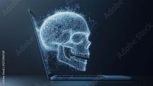 Cyber Skull on a Laptop: A ...