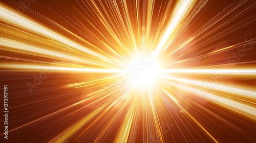A bright yellow light is shining through a dark background