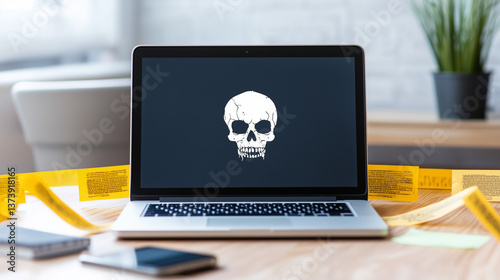 Cyber Threat: A modern lapt...