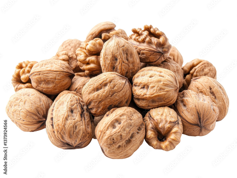 Isolated Whole Walnuts Isolated Whole Walnuts