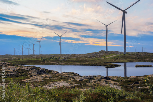 Wind Park in the Smoela island, Norway