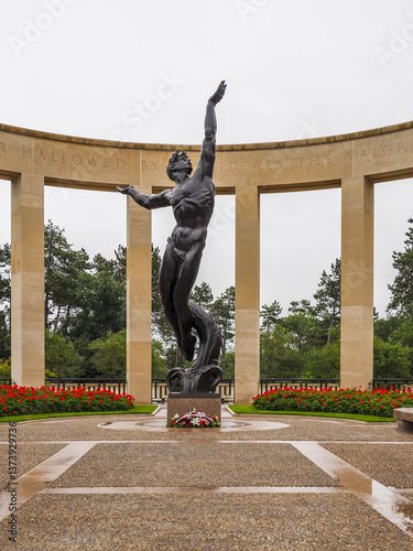 Obraz na płótnie Amerikanischer Soldatenfriedhof, Colleville sur Mer, Calvados, N w salonie