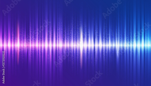 abstract digital blue-purple wave form  futuristic sound wave pattern for background or backdrop