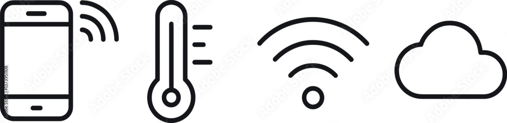 Smartphone app controls temperature and cloud connectivity using wireless technology Smartphone app controls temperature and cloud connectivity using wireless technology