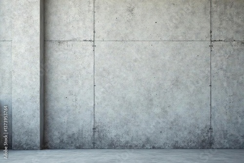 Gray concrete wall with rough texture and visible imperfections,  backdrop, gray