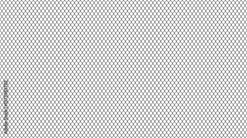 Black wire mesh fence on a white background