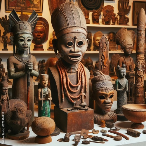 Examine Yoruba spiritual practices through carved wooden masks b