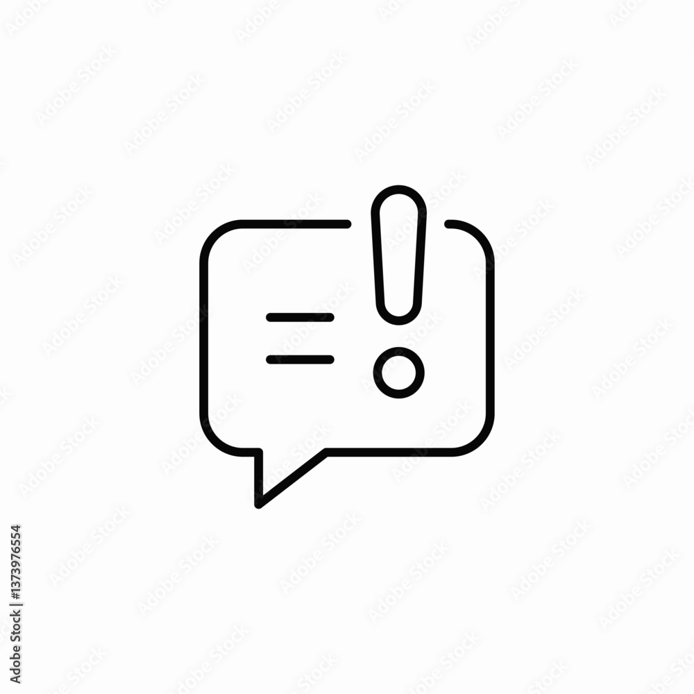 message warning alert icon sign vector message warning alert icon sign vector