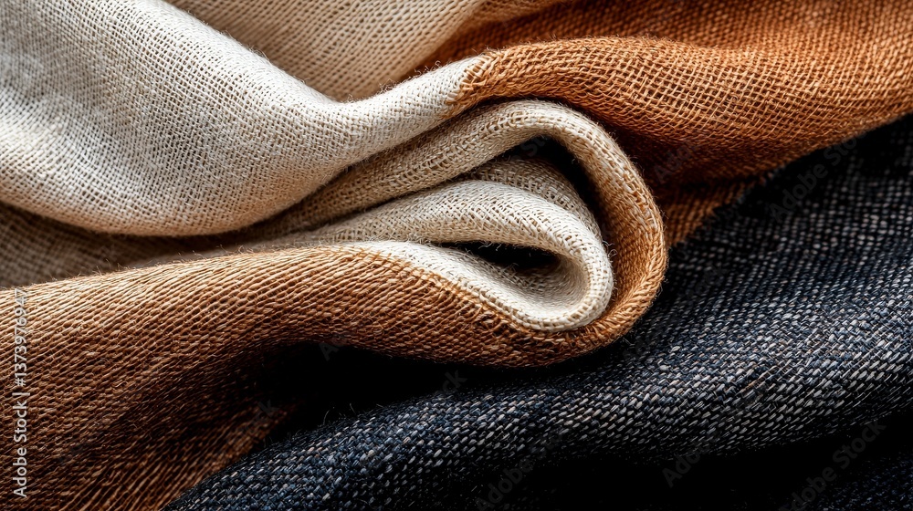 Fototapeta premium Global market for sustainable textiles innovations in organic fibers and eco-friendly fabrics