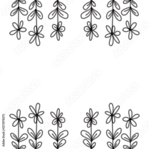 seamless floral pattern isolated on white background