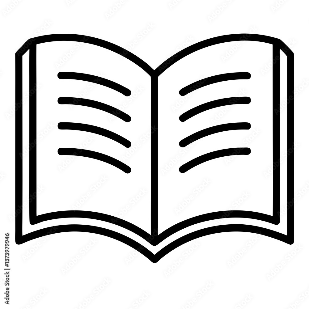 Open book vector illustration for business and education concepts Open book vector illustration for business and education concepts