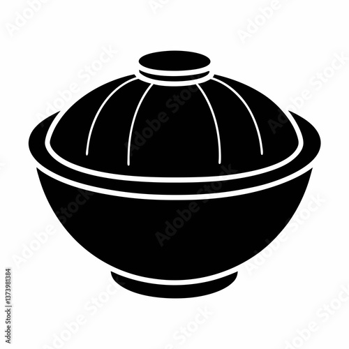 Traditional ceramic and clay pots isolated on a white background