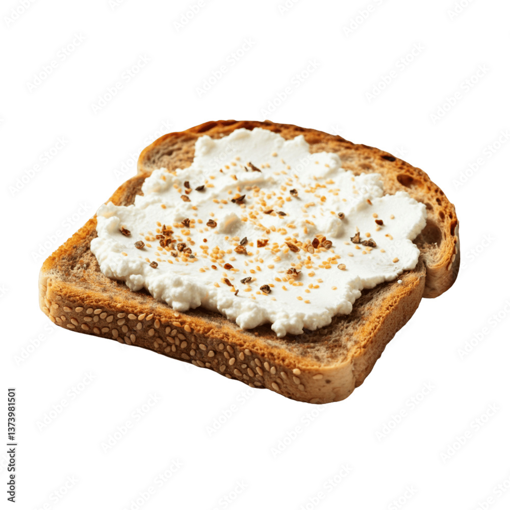 breakfast toast with ricotta isolated on transparent background breakfast toast with ricotta isolated on transparent background