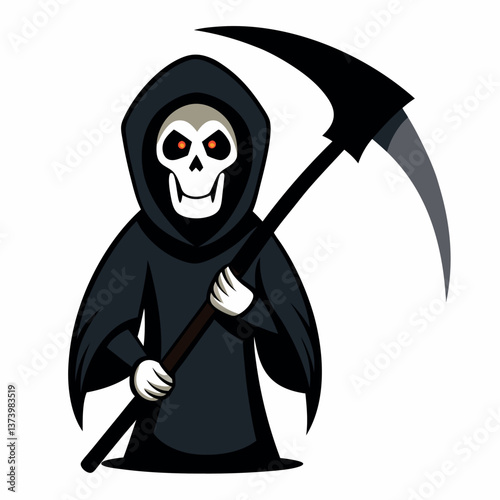 Illustration-of-evil-grim-reaper-with-scythe-isolated. 